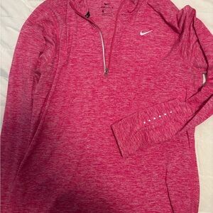 Nike Women's Pink Half-Zip Sweatshirt